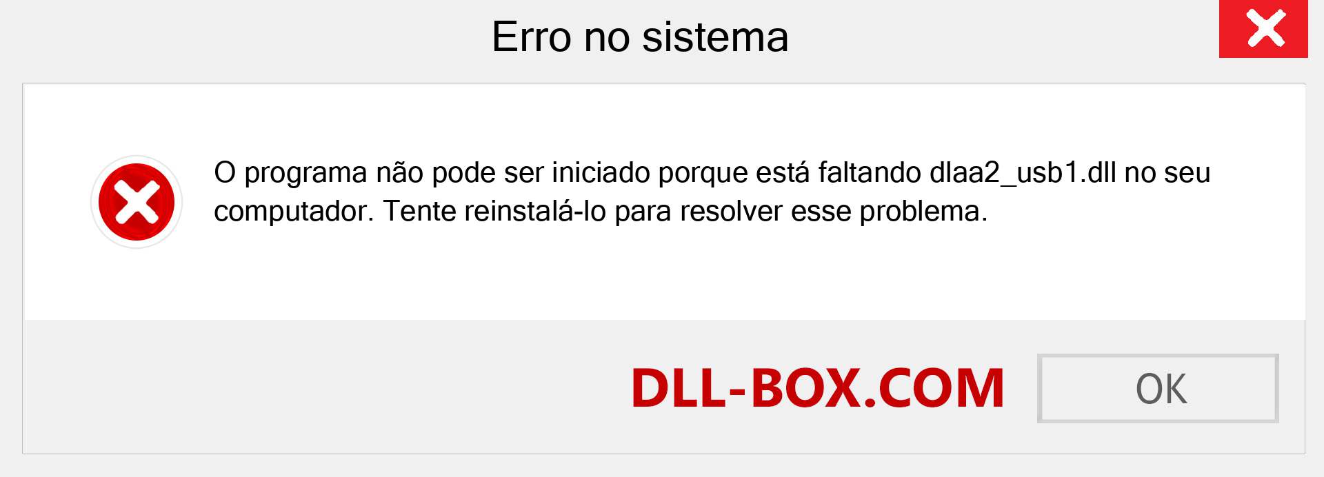 Arquivo dlaa2_usb1.dll ausente ?. Download para Windows 7, 8, 10 - Correção de erro ausente dlaa2_usb1 dll no Windows, fotos, imagens